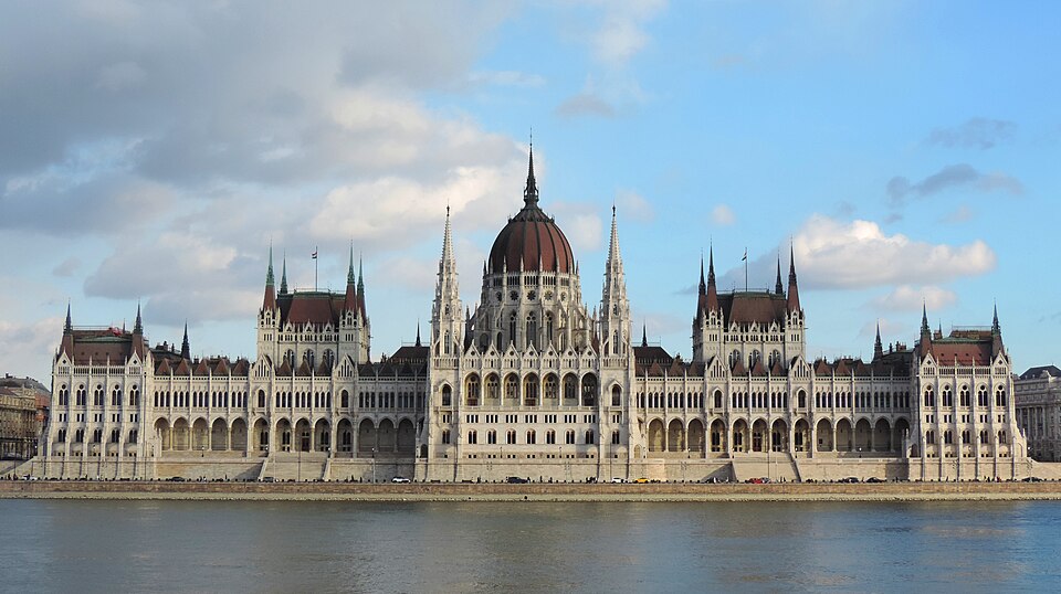 Hungarian Parliament Building from across the Danube, 2025-01-11